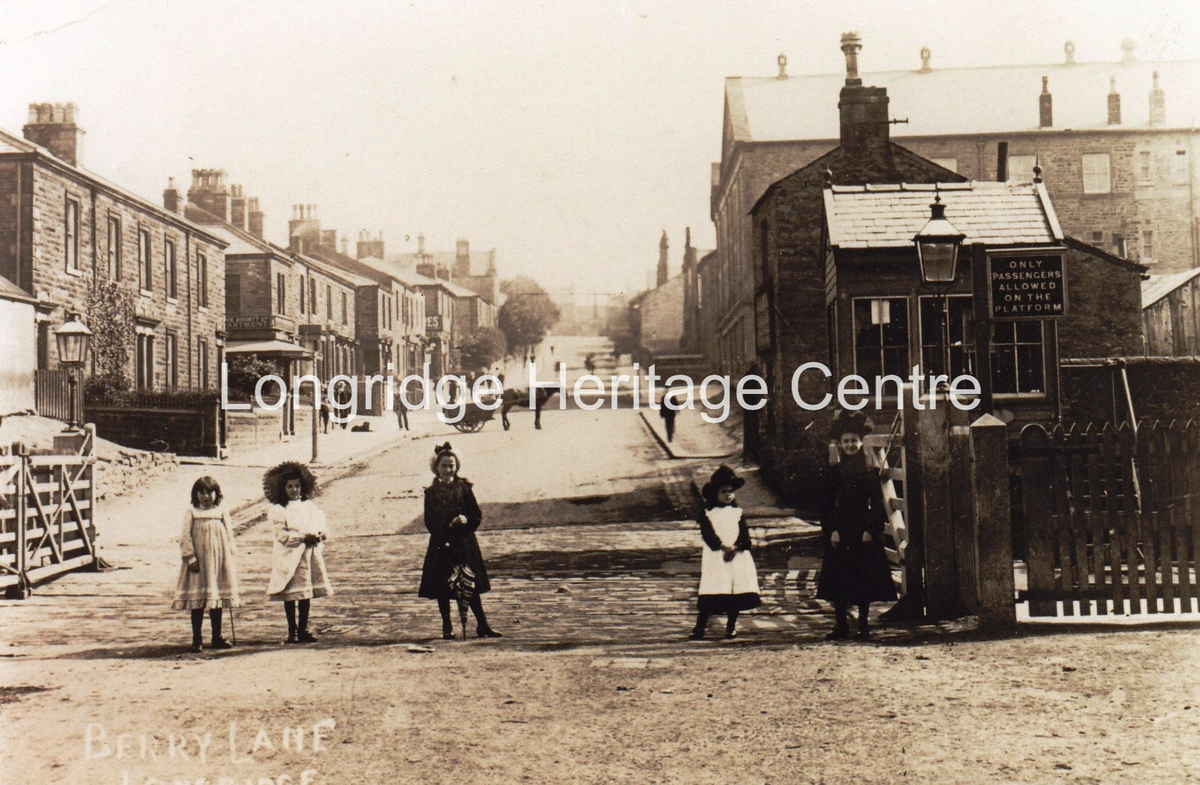 110A - Berry Lane - View uphill showing the level crossing - Unknown